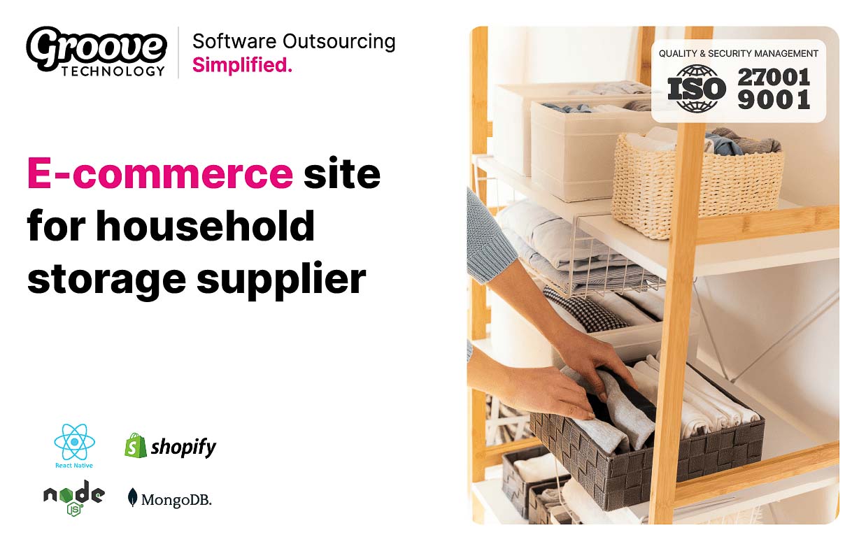 E-commerce site for household storage supplier