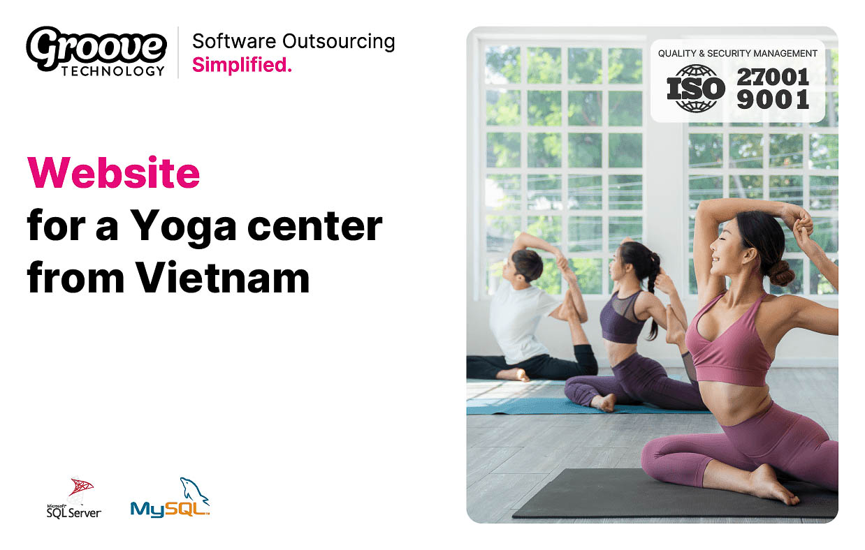 Website for a Yoga center