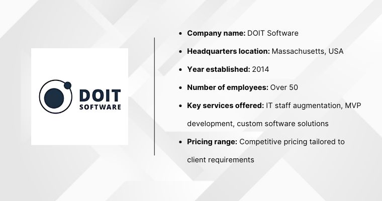 DOIT Software specialized IT staff augmentation and MVP development services for Australian startups