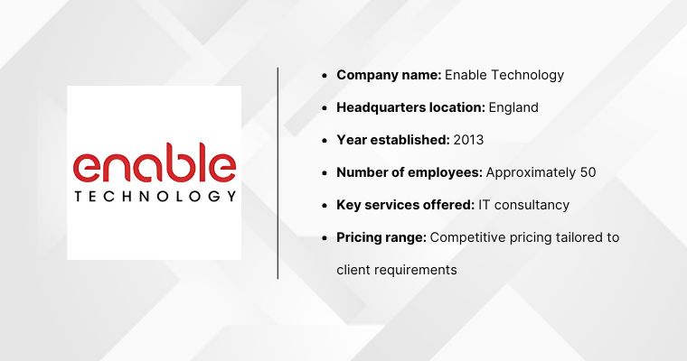 Enable Technology provide specialized IT consultancy solutions for Australian businesses from UK base