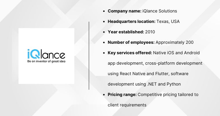 iQlance Solutions serving Australian market with React Native solutions