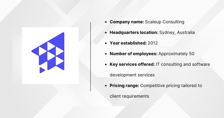 Scaleup Consulting deliver Australian-focused IT consulting and software development from Sydney headquarters