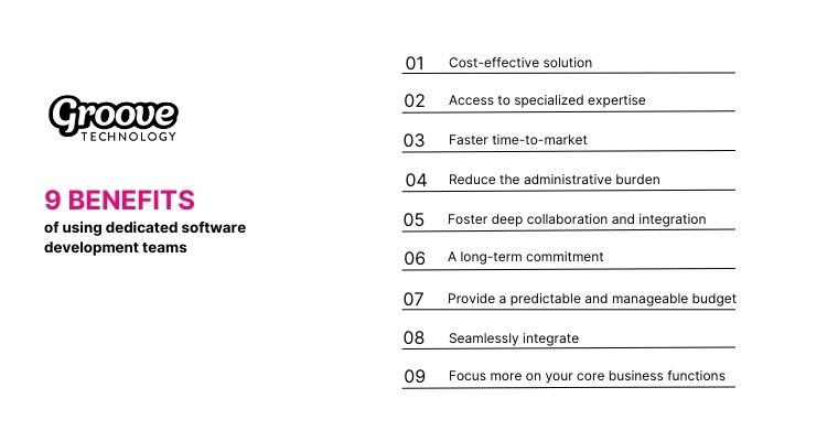 9 Benefits of using dedicated software development teams