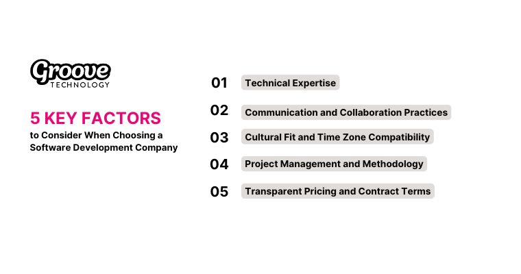 5 Key Factors to Consider When Choosing a Software Development Company